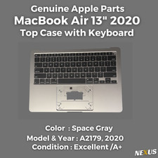 Capa superior MacBook Air 13" 2020 A2179 com teclado cinza espacial OEM grau A+ comprar usado Capa superior MacBook Air 13" 2020 A2179 com teclado cinza espacial OEM grau A+ comprar usado  Enviando para Brazil