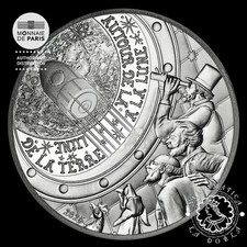 2025 - 10 EURO Plata PROOF - Julio Verne - De la Tierra a la Luna - FRANCIA, usado comprar usado  Enviando para Brazil