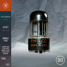 Usado, SYLVANIA 6SN7-GTB Chrome Dome (para Philco) testes NOS+ 100/50 e 106/50 na TV-7 comprar usado  Enviando para Brazil