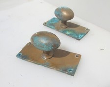 Maçanetas de porta antigas de bronze puxa placas antigas vitorianas vintage cobre comprar usado  Enviando para Brazil