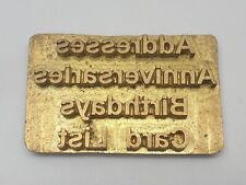 Vintage metal stamp for sale  MILTON KEYNES