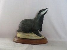 Badger ornament wooden for sale  MELTON MOWBRAY