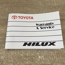 Novo livreto de registro de serviço Toyota Hilux em branco, usado comprar usado  Enviando para Brazil