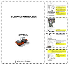 Manual de operação de rolo compactador Hyundai HR70C-9 PDF comprar usado  Enviando para Brazil