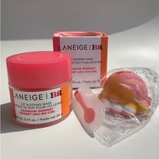 Máscara de dormir Laneige Baskin Robbins arco-íris xerbete lábio sorvete colher topper comprar usado  Enviando para Brazil