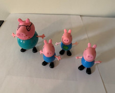 Lote de 4 bonecos Peppa the Pig Family Friends enfeites de bolo 3 polegadas e 2 polegadas comprar usado  Enviando para Brazil