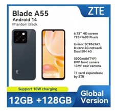 Celular ZTE Blade A55 desbloqueado de fábrica 4G LTE Android 128GB/4RAM BK comprar usado  Enviando para Brazil