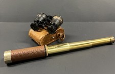 Telescopio Tasco 25x30 mm Especial Latón Y Binoculares De Colección con Estuche segunda mano  Embacar hacia Mexico