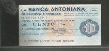 Miniassegni banca antoniana usato  Brescia