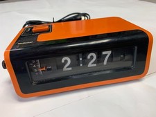 Usado, Relógio flip vintage National TG-02 laranja | Raro alarme retrô Japão funciona comprar usado  Enviando para Brazil
