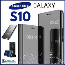 HANDYHÜLLE CLEAR VIEW FÜR SAMSUNG GALAXY S10 SCHUTZ COVER SPIEGEL FLIP CASE S 10, usado comprar usado  Enviando para Brazil