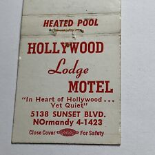 Capa para livro de fósforos AAA Hollywood California Lodge Motel Sunset Blvd comprar usado  Enviando para Brazil