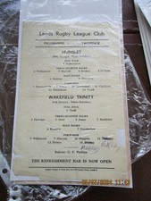 hunslet rugby league programme for sale hunslet rugby league programme for sale BRADFORD