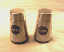 Antigo ALESSI Inox 18/10 Aço Inoxidável Michael Graves Saleiro e Pimenta Shaker ITÁLIA, usado comprar usado  Enviando para Brazil
