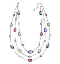 Colar de cristal genuíno SWAROVSKI fio triplo 1098477 Pamela comprar usado  Enviando para Brazil