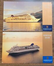 2 x Norwegian Cruise Line, Norwegian Dream Cards.  22,5 cm x 13 cm comprar usado  Enviando para Brazil