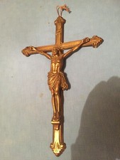Antico crocifisso bronzo usato  Italia