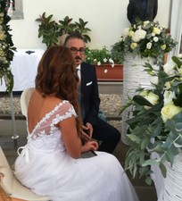Abito sposa bianco usato  Vanzaghello