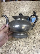 Antique pewter tea for sale  Logan