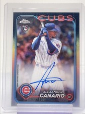 ALEXANDER CANARIO 2024 TOPPS CHROME ROOKIE REFRATOR CUBS RC AUTOMÁTICO /499 Q4147 comprar usado  Enviando para Brazil