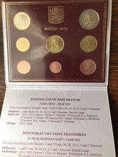 Conjunto oficial de moedas do Vaticano 2021 Papa Francisco comprar usado  Enviando para Brazil