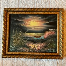 Vintage seascape oil for sale  Nevada City