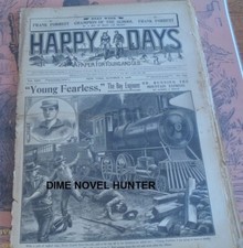 TRAIN STORY HAPPY DAYS #625 FRANK TOUSEY 1906 DIME NOVEL STORY PAPER comprar usado  Enviando para Brazil