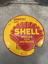 Plaque émaillée shell d'occasion  Trévoux