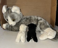 Pelúcia 16" Vintage 1981 DAKIN Nature Bebês Gato Mãe com Gatinhos comprar usado  Enviando para Brazil