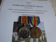 Ww1. argyll sutherland for sale  HIGHBRIDGE