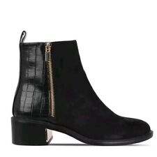 Black ankle boots for sale  RINGWOOD