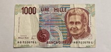 1000 lire montessori usato  Avezzano