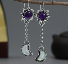 Moon earrings celestial for sale  Sulphur Springs
