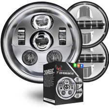 Eagle Lights 7" farol de LED 4 1/2" luzes de passagem Indian Chieftain Roadmaster comprar usado  Enviando para Brazil