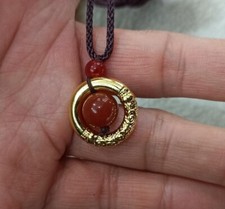 Pingente da sorte de jade vermelha natural comprar usado  Enviando para Brazil