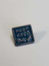 Espreguiçadeira REST AREA alfinete de lapela estanho cores azul-petróleo e cinza comprar usado  Enviando para Brazil
