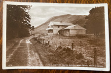 Cartão postal foto real SCOTTISH YOUTH HOSTEL GLEN NEVIS vintage c1940 BRANCO comprar usado  Enviando para Brazil