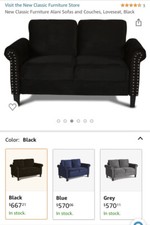Black loveseat new for sale  Mokena