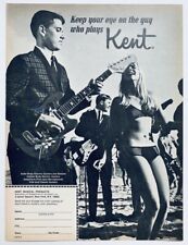 KENT MUSICAL PRODUCTS 1960s vintage ADVERT baixo de guitarra O cara que toca comprar usado  Enviando para Brazil