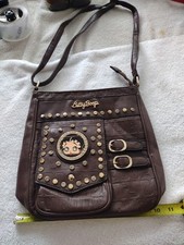 Bolsa de ombro Betty Boop couro marrom tamanho médio comprar usado  Enviando para Brazil