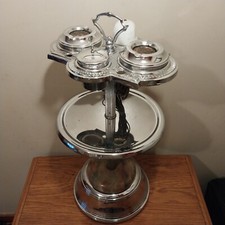 Vintage MCM Suporte para Coquetel de Dois Camadas para Fumar com Isqueiro Elétrico de Vidro de Trabalho comprar usado  Enviando para Brazil