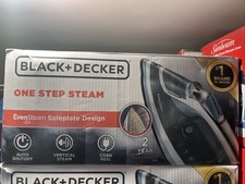 Usado, Cabo retrátil de ferro a vapor BLACK&DECKER placa de sola antiaderente desligamento automático 1200 W comprar usado  Enviando para Brazil