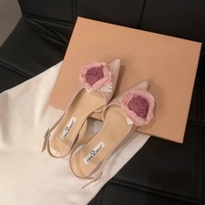 Sandálias femininas salto baixo pontiagudo flores sandálias moda sapatos de alça Baotou comprar usado Sandálias femininas salto baixo pontiagudo flores sandálias moda sapatos de alça Baotou comprar usado  Enviando para Brazil