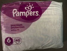 Vintage Pieluchy Pieluchy Couche Pampers Active Fit Baby Dry 6, używany na sprzedaż  PL