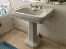 Waschbecken fuß ideal gebraucht kaufen  Hamburg