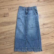 Saia maxi Guess Jeans vintage tamanho 26 azul denim boho grunge hippie Y2K Aline comprar usado  Enviando para Brazil
