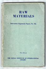 Raw materials information for sale  SALE