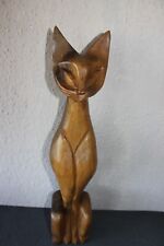 Teakholz katze massiv gebraucht kaufen  Krummhörn
