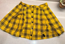 Usado, Mini-saia plissada xadrez Harry Potter Hufflepuff feminina GG comprar usado  Enviando para Brazil