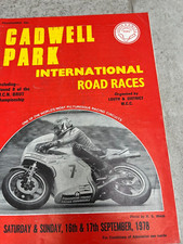 Programa Internacional de Corrida de Estrada Cadwell Park Barry Sheene Lansivouri Hartog Parr comprar usado  Enviando para Brazil